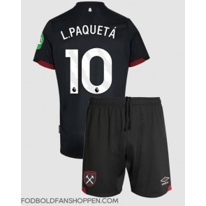 West Ham United Lucas Paqueta #10 Udebanetrøje Børn 2024-25 Kortærmet (+ Korte bukser)